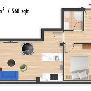One Bedroom - Tower Bridge - City By Prime M-12 Hébergement de vacances